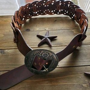 Women's Belt Brown Leather 28 inches